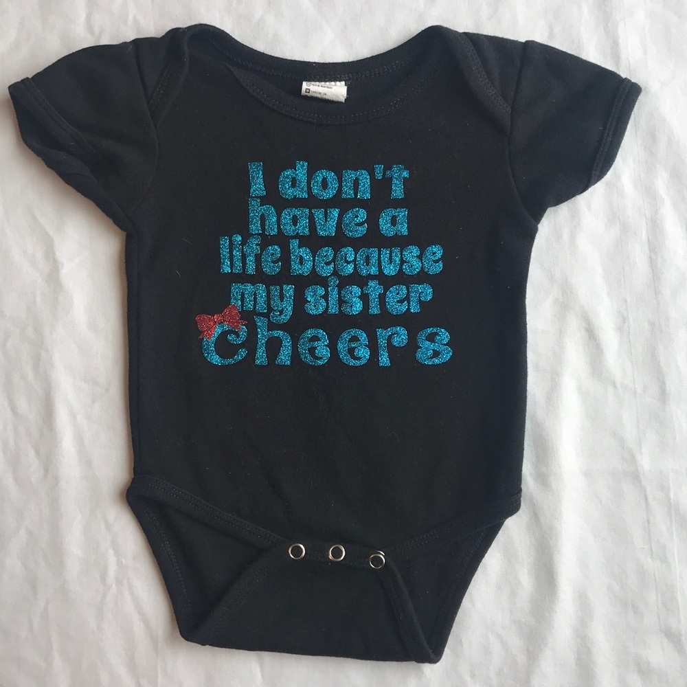 Cheer sister onesie